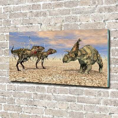 Quadro su vetro acrilico Dinosauri