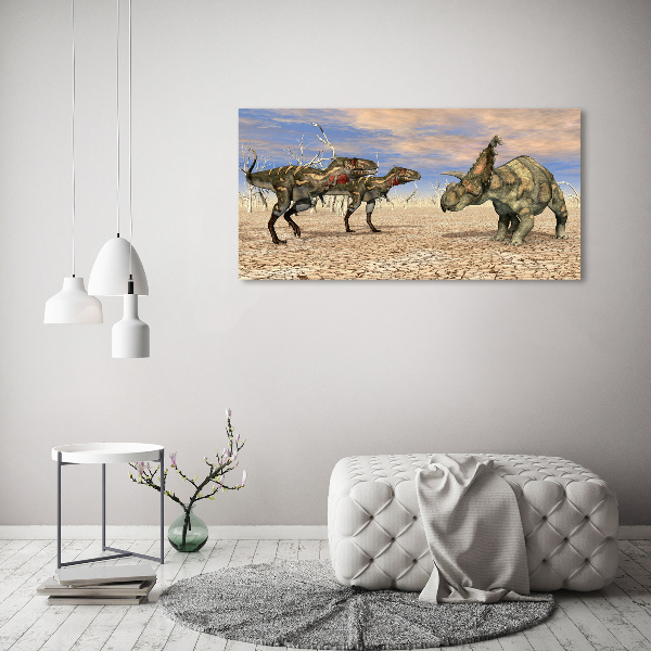 Quadro su vetro acrilico Dinosauri