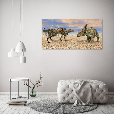 Quadro su vetro acrilico Dinosauri