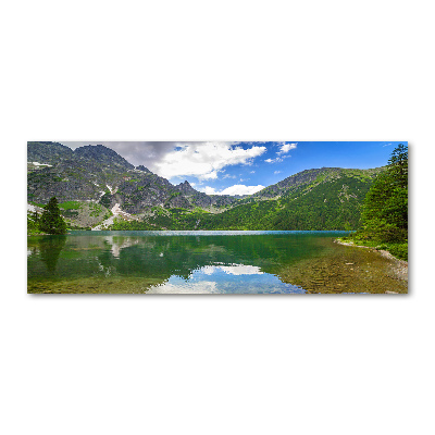 Quadro vetro acrilico L'occhio del mare dei Monti Tatra