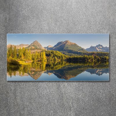 Quadro su vetro acrilico Panorama dei Monti Tatra