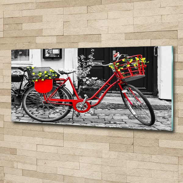 Quadro in vetro acrilico Bicicletta da città