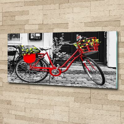Quadro in vetro acrilico Bicicletta da città