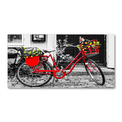 Quadro in vetro acrilico Bicicletta da città
