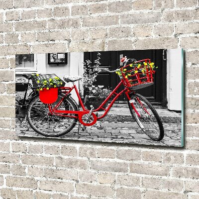 Quadro in vetro acrilico Bicicletta da città