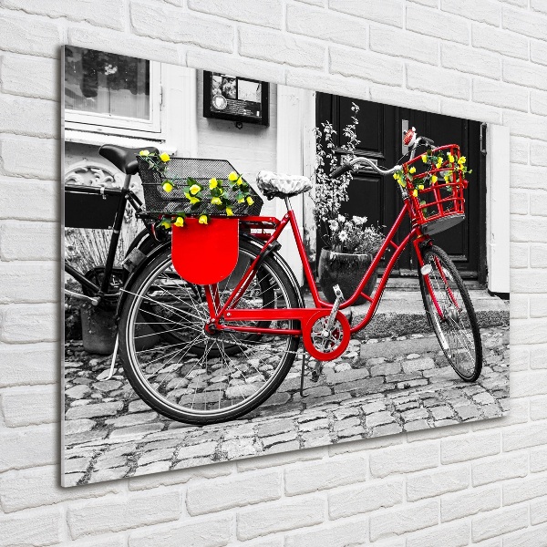 Quadro in vetro acrilico Bicicletta da città