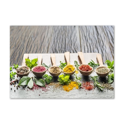 Quadro vetro acrilico Spezie colorate