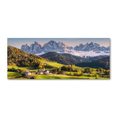 Quadro su vetro acrilico Panorama della montagna