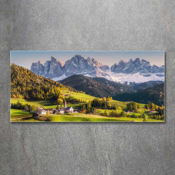 Quadro su vetro acrilico Panorama della montagna