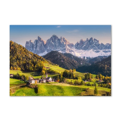 Quadro su vetro acrilico Panorama della montagna