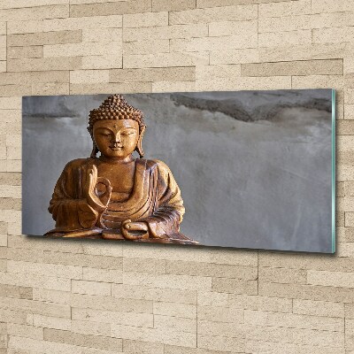 Quadro su vetro acrilico Buddha appeso