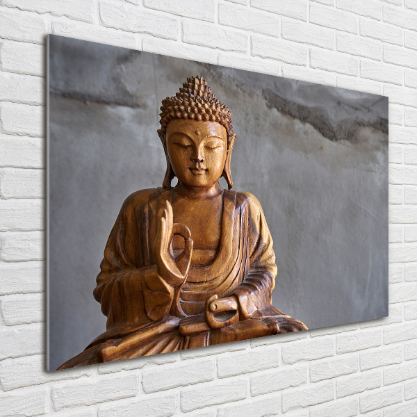 Quadro su vetro acrilico Buddha appeso