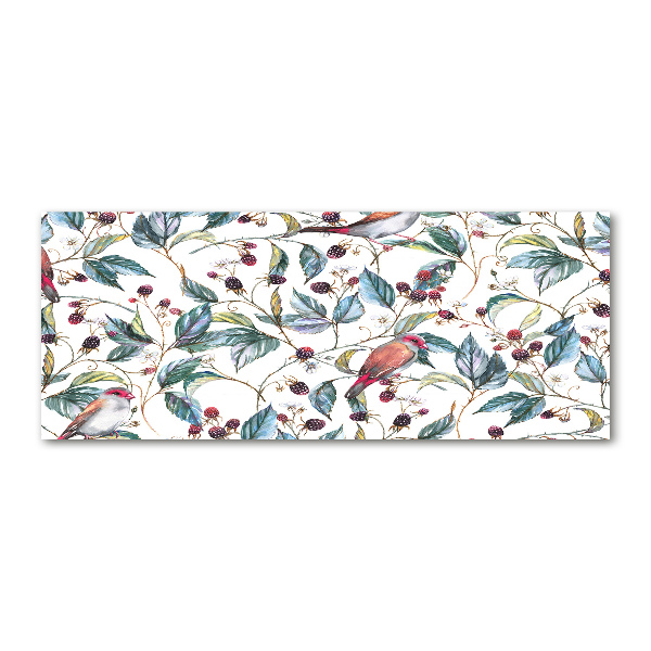 Quadro vetro acrilico Mora e uccelli