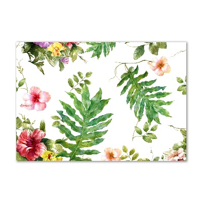 Quadro su vetro acrilico Motivo floreale