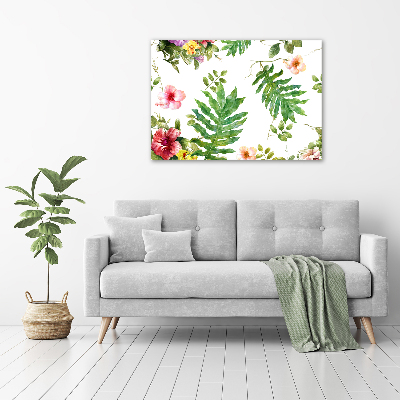 Quadro su vetro acrilico Motivo floreale