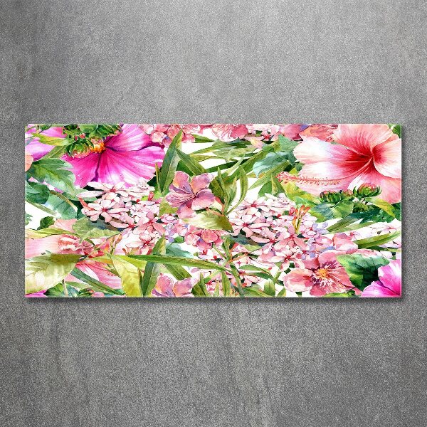 Quadro vetro acrilico Motivo floreale