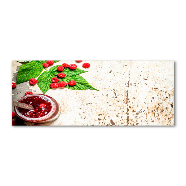 Quadro vetro acrilico Marmellata di lamponi