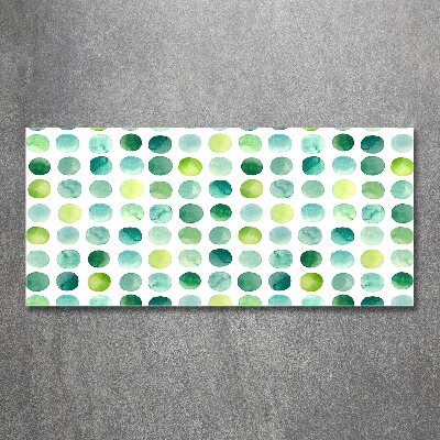 Quadro vetro acrilico Punti verdi