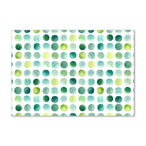 Quadro vetro acrilico Punti verdi