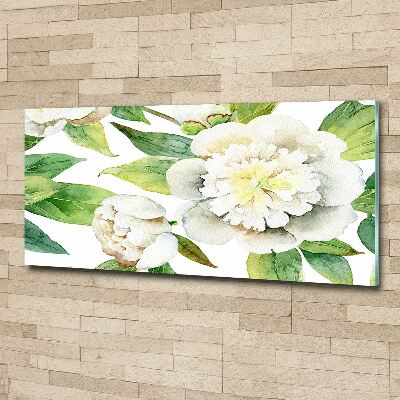 Quadro vetro acrilico Peonie