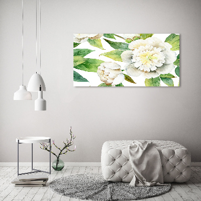 Quadro vetro acrilico Peonie