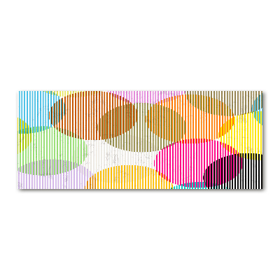 Quadro su vetro acrilico Cerchi colorati