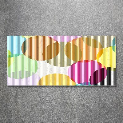 Quadro su vetro acrilico Cerchi colorati