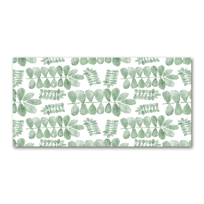 Quadro vetro acrilico Foglie verdi