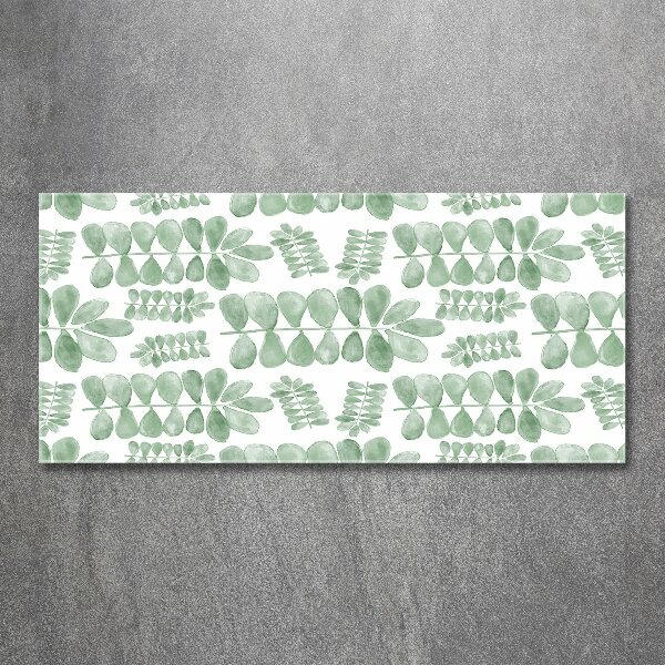 Quadro vetro acrilico Foglie verdi