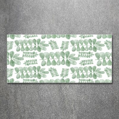 Quadro vetro acrilico Foglie verdi