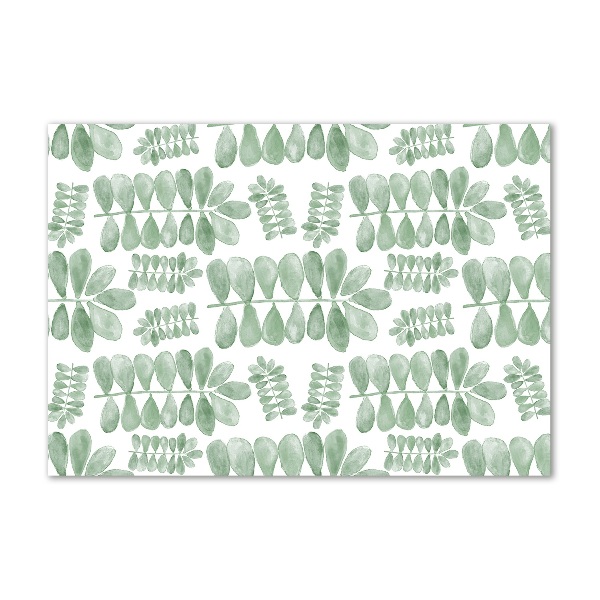 Quadro vetro acrilico Foglie verdi