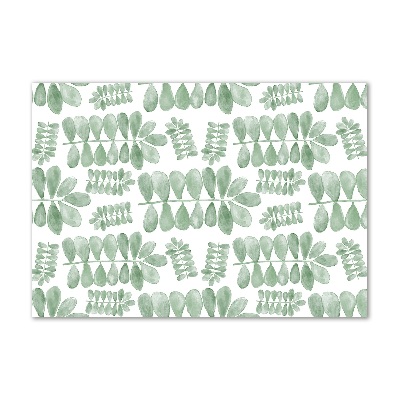 Quadro vetro acrilico Foglie verdi