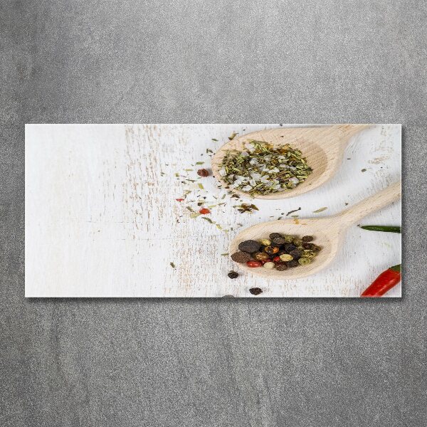 Quadro su vetro acrilico Verdure e spezie