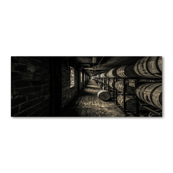 Quadro su vetro acrilico Botti di bourbon