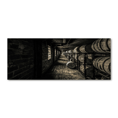 Quadro su vetro acrilico Botti di bourbon