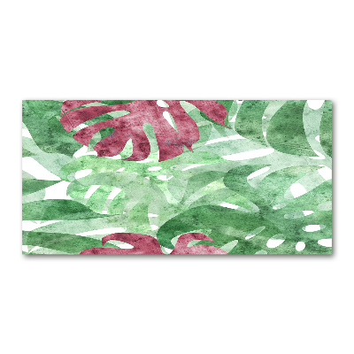 Quadro vetro acrilico Monstera