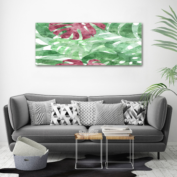 Quadro vetro acrilico Monstera