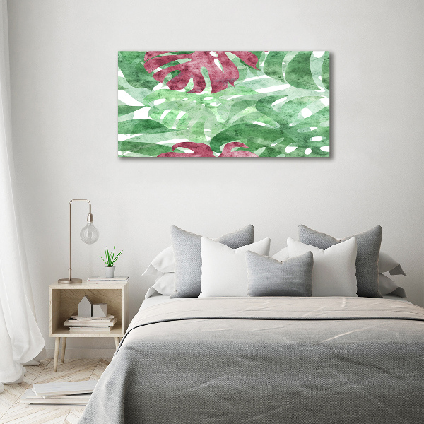 Quadro vetro acrilico Monstera