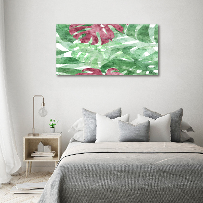 Quadro vetro acrilico Monstera