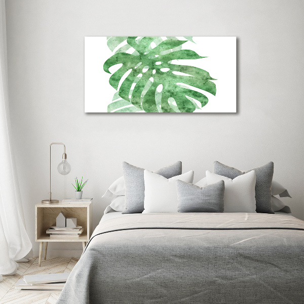 Quadro su vetro acrilico Monstera