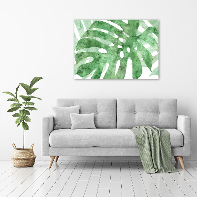 Quadro su vetro acrilico Monstera