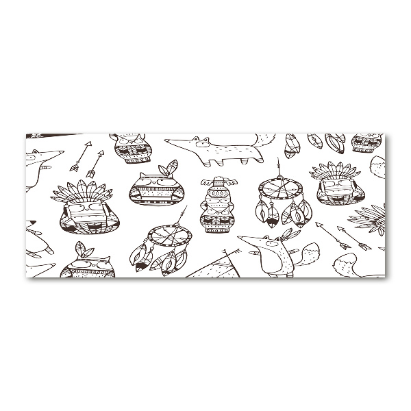 Quadro vetro acrilico Gufi indiani