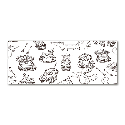 Quadro vetro acrilico Gufi indiani