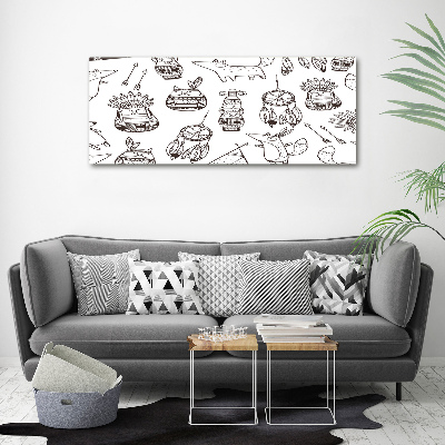 Quadro vetro acrilico Gufi indiani