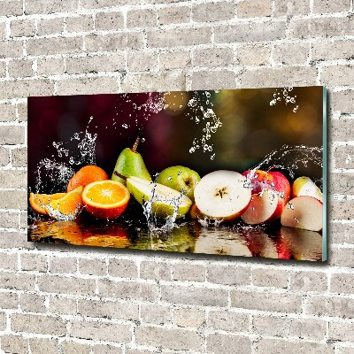 Quadro in vetro acrilico Frutta e acqua