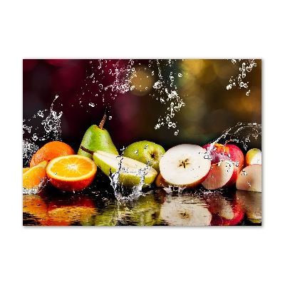 Quadro in vetro acrilico Frutta e acqua