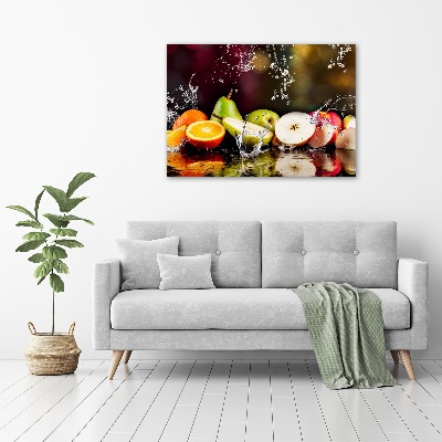 Quadro in vetro acrilico Frutta e acqua