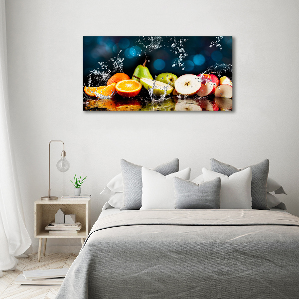Quadro vetro acrilico Frutta e acqua