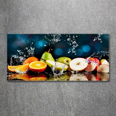 Quadro vetro acrilico Frutta e acqua