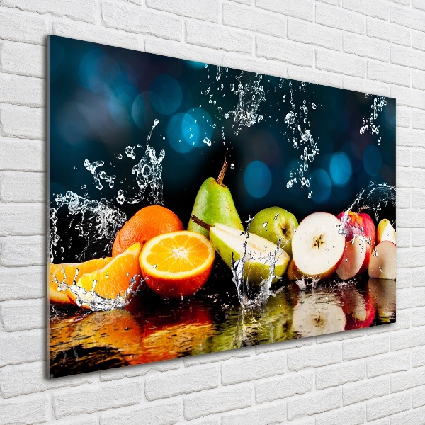 Quadro vetro acrilico Frutta e acqua